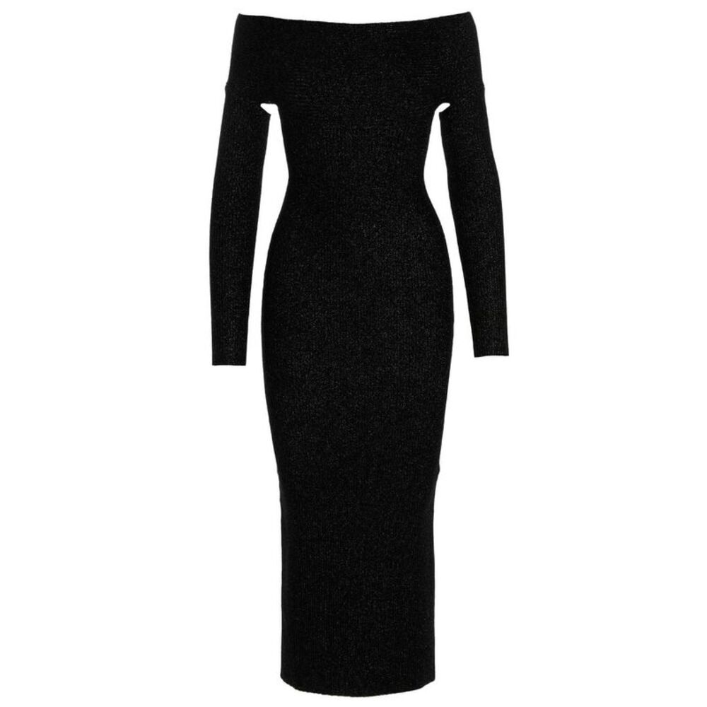 Khaite Gray Virgin Wool Midi Women's Skirt
